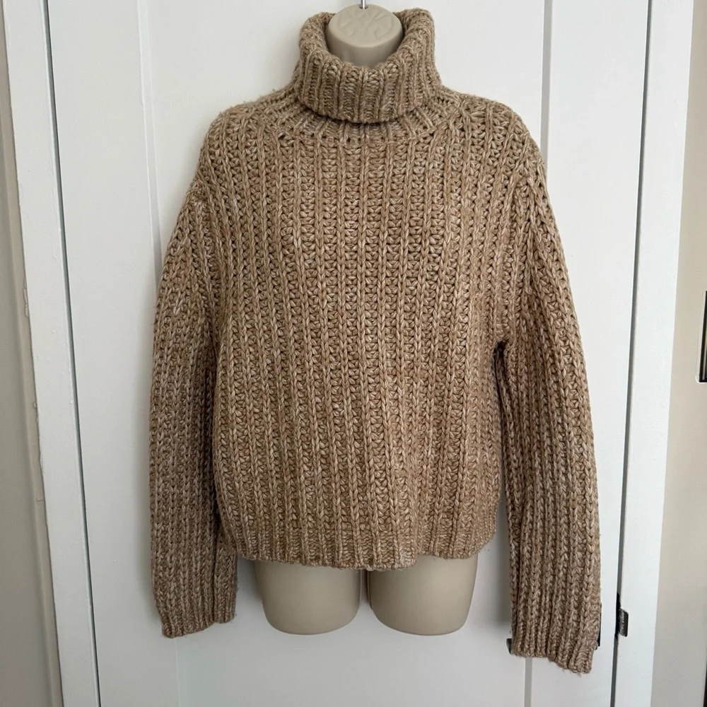 Jenni Kayne - Hudson Turtleneck - Camel Marl